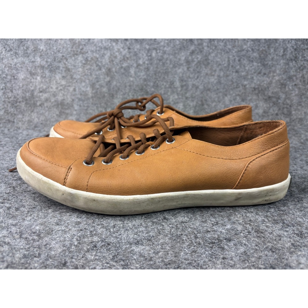 L.L.Bean Mountainville Leather Sneakers Mens 9.5 Brown Low Top Lace Up 515785
